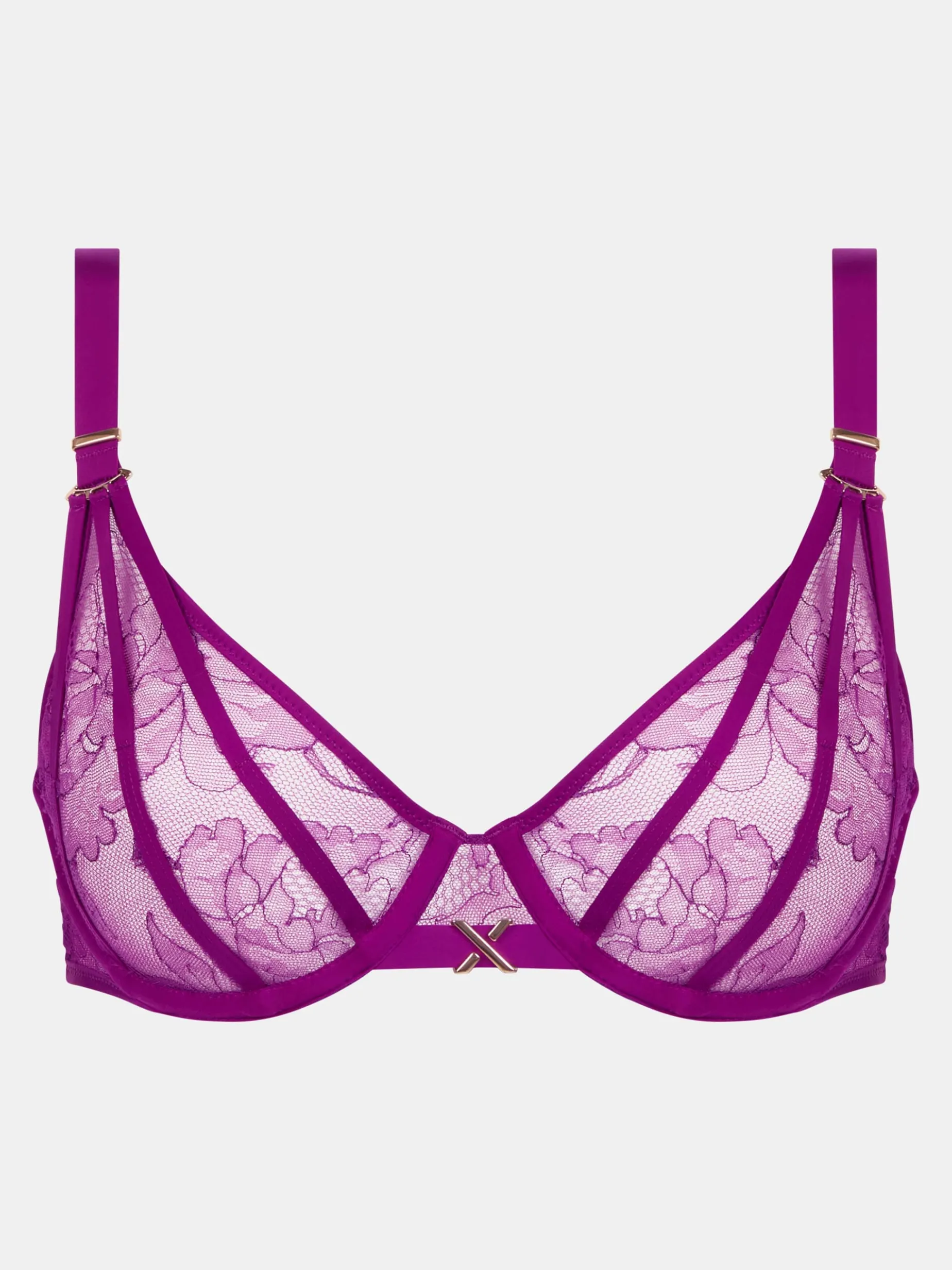 CHANTELLE X XQUISITE Niet Voorgevormde Beugel BH - Ultraviolet