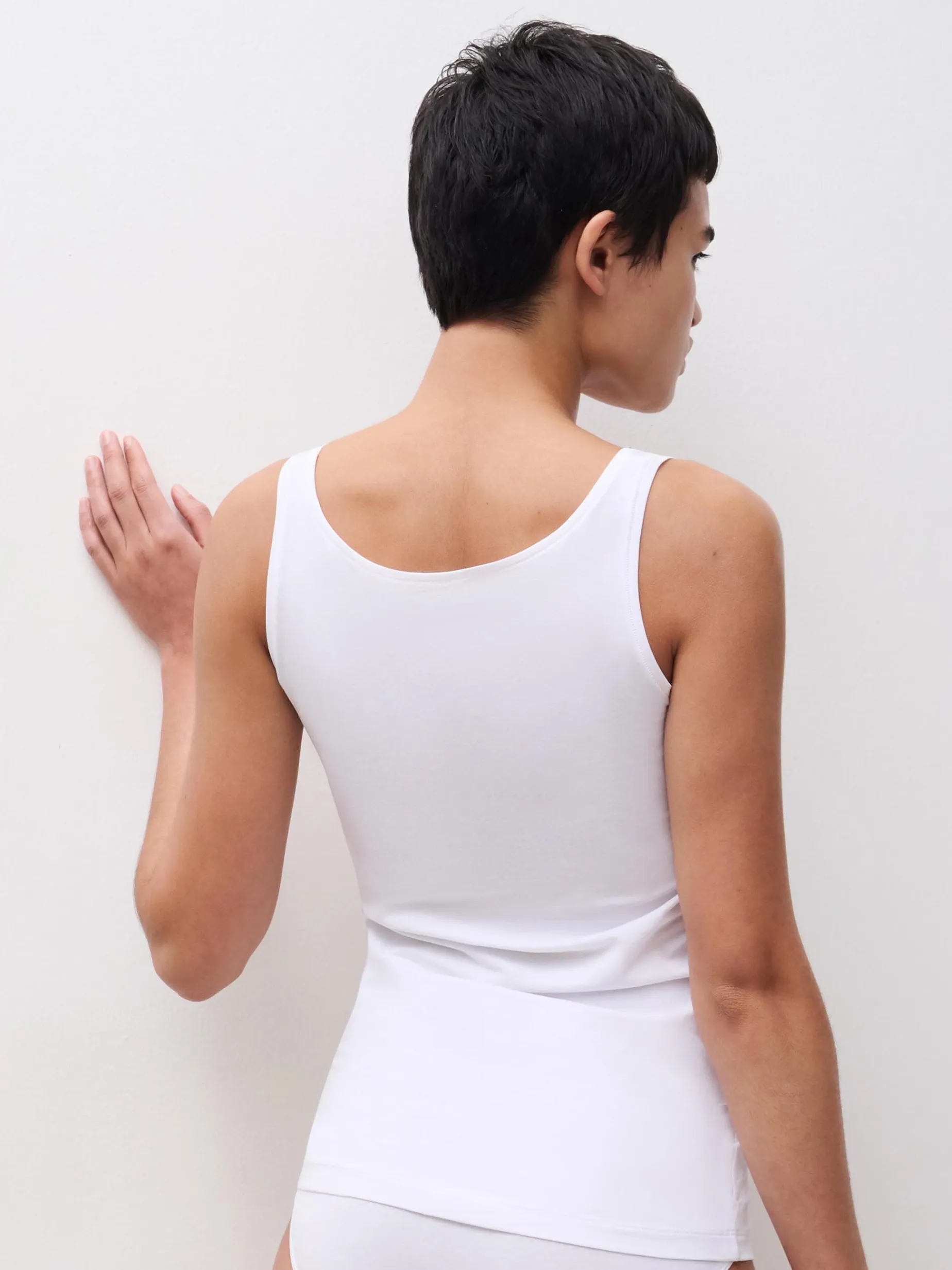 Femilet Basic Cotton Hemd Basis Katoen - Wit