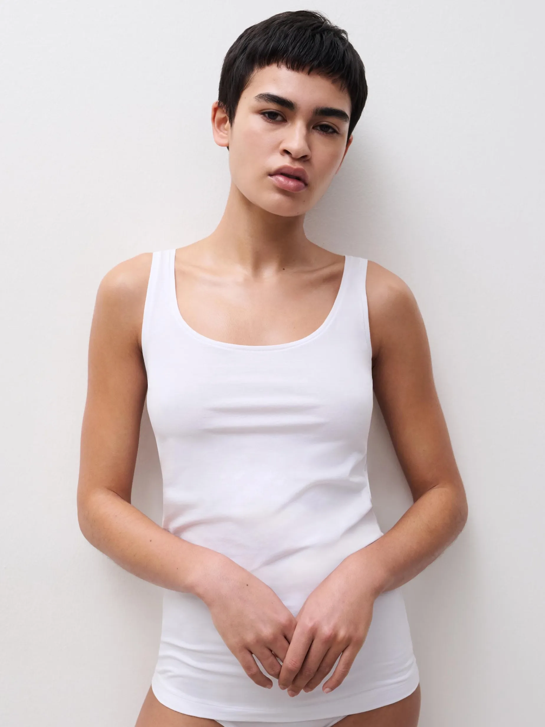 Femilet Basic Cotton Hemd Basis Katoen - Wit