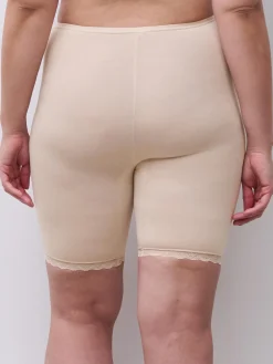 Femilet Basic Lace Long Short - Beige
