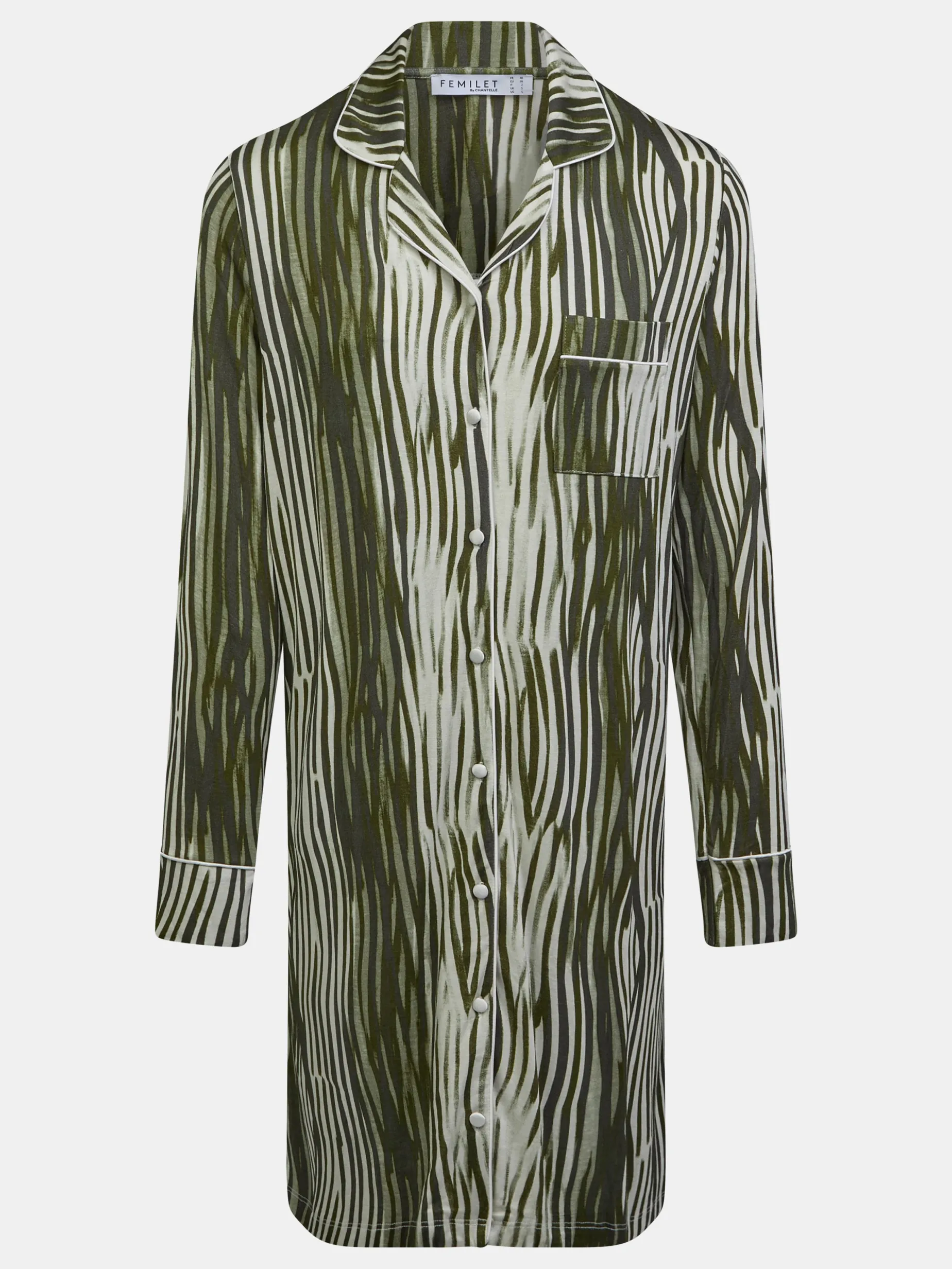 Femilet DAISY Nachthemd lange mouw - Green Lines