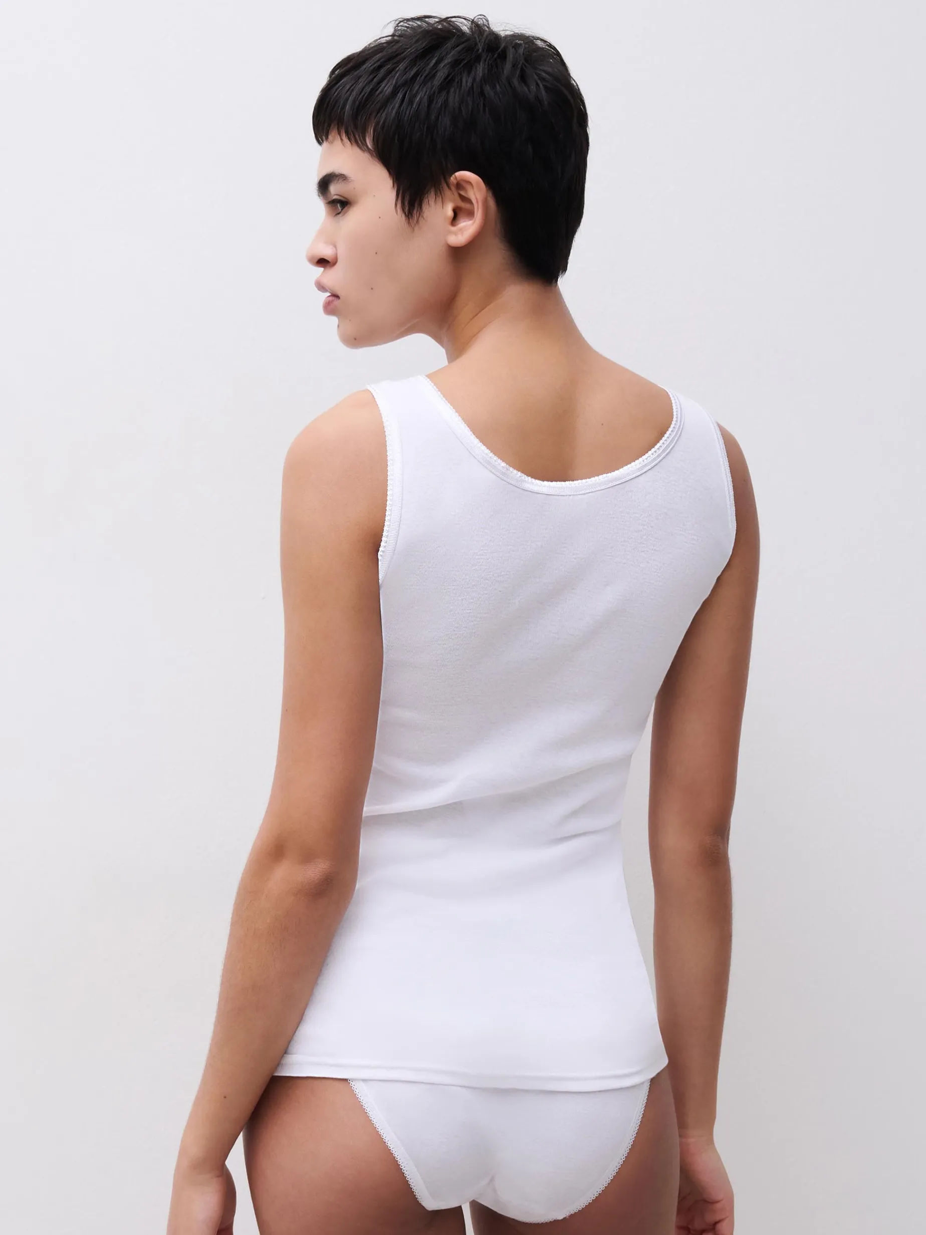 Femilet Debbie Debbie top - 100% bomuld - Wit
