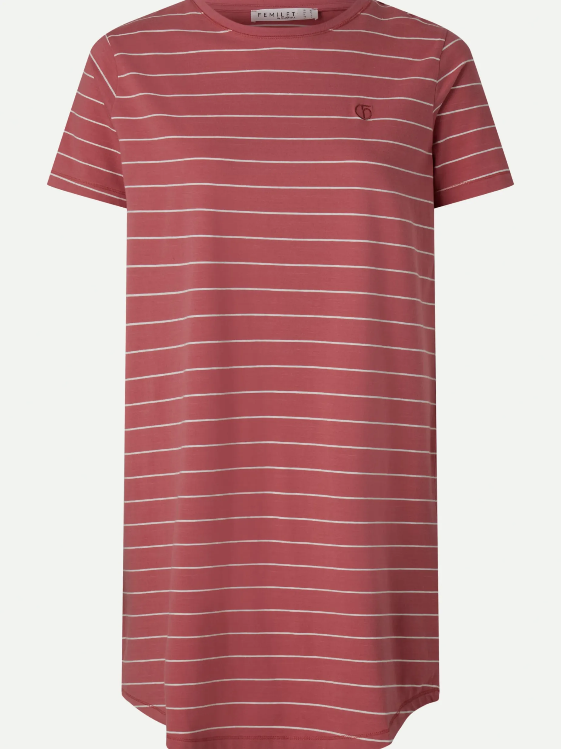 Femilet ELLIE Nachthemd korte mouw - Mauvewood stripe