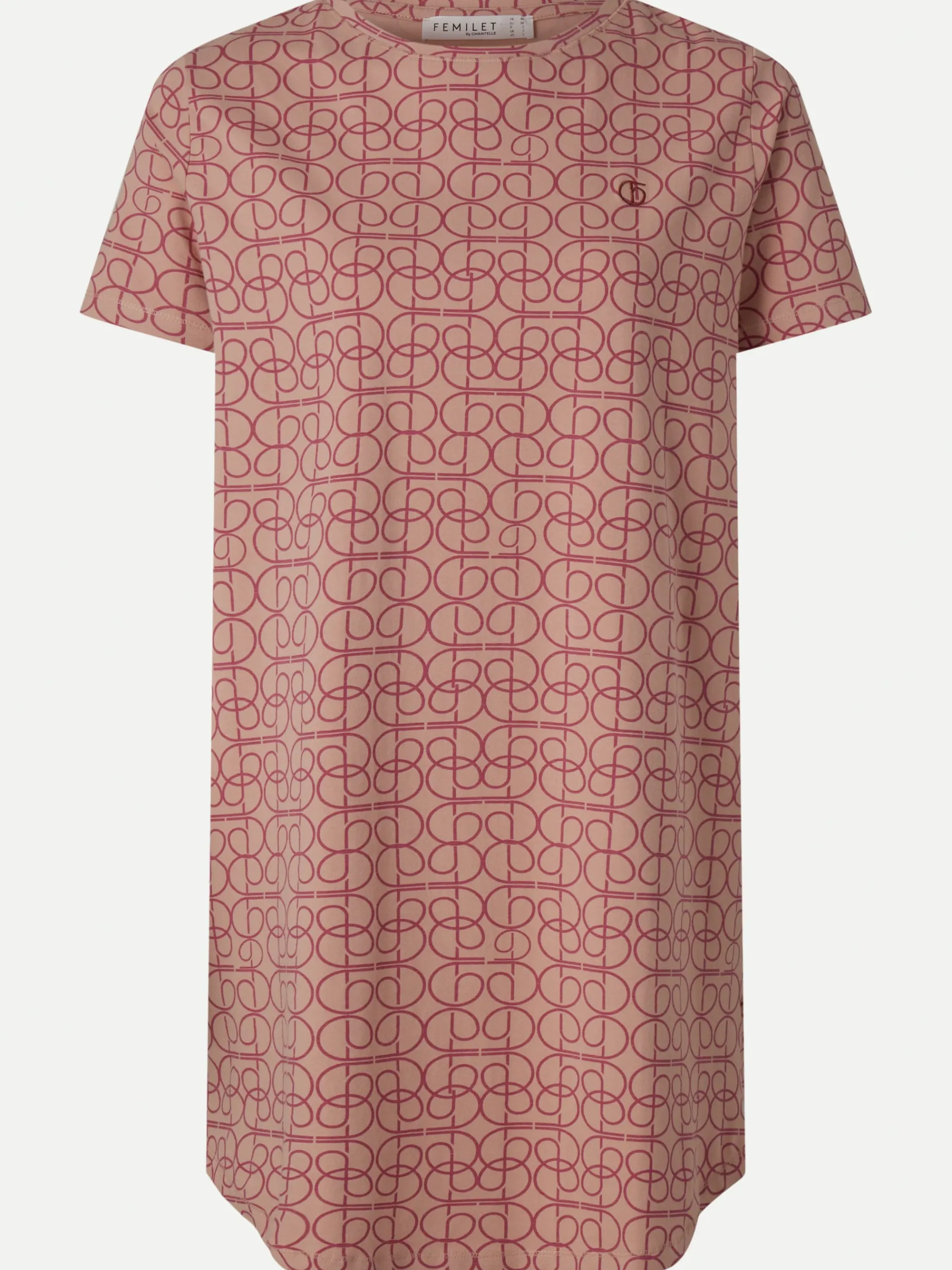 Femilet ELLIE Nachthemd korte mouw - Pink Arabesque