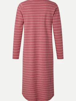 Femilet ELLIE Nachthemd lange mouw - Mauvewood stripe