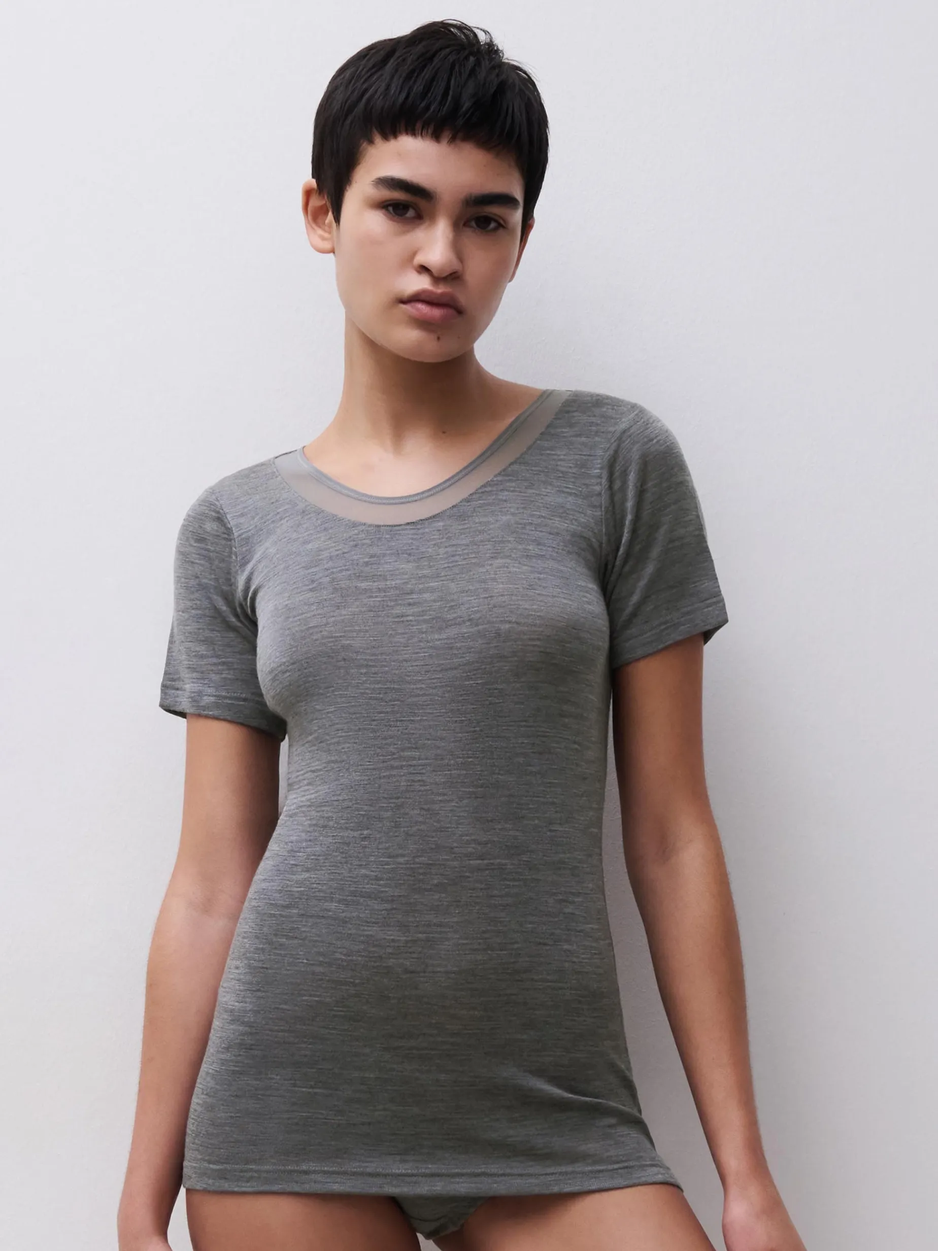 Femilet Juliana Hipster - 100% Merino wol - Heather grey