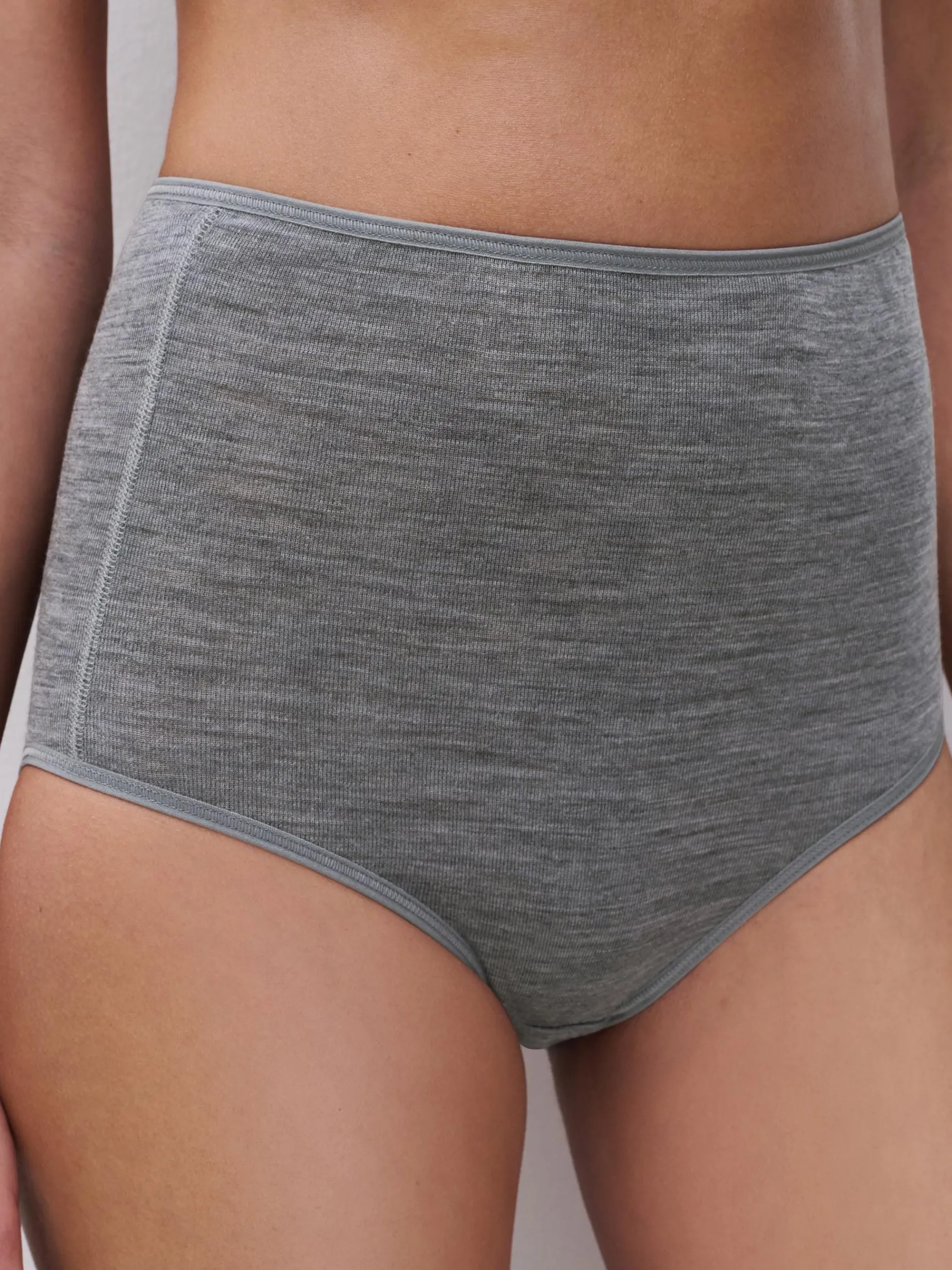 Femilet Juliana Hoge taille slip - 100% Merino wol - Heather grey