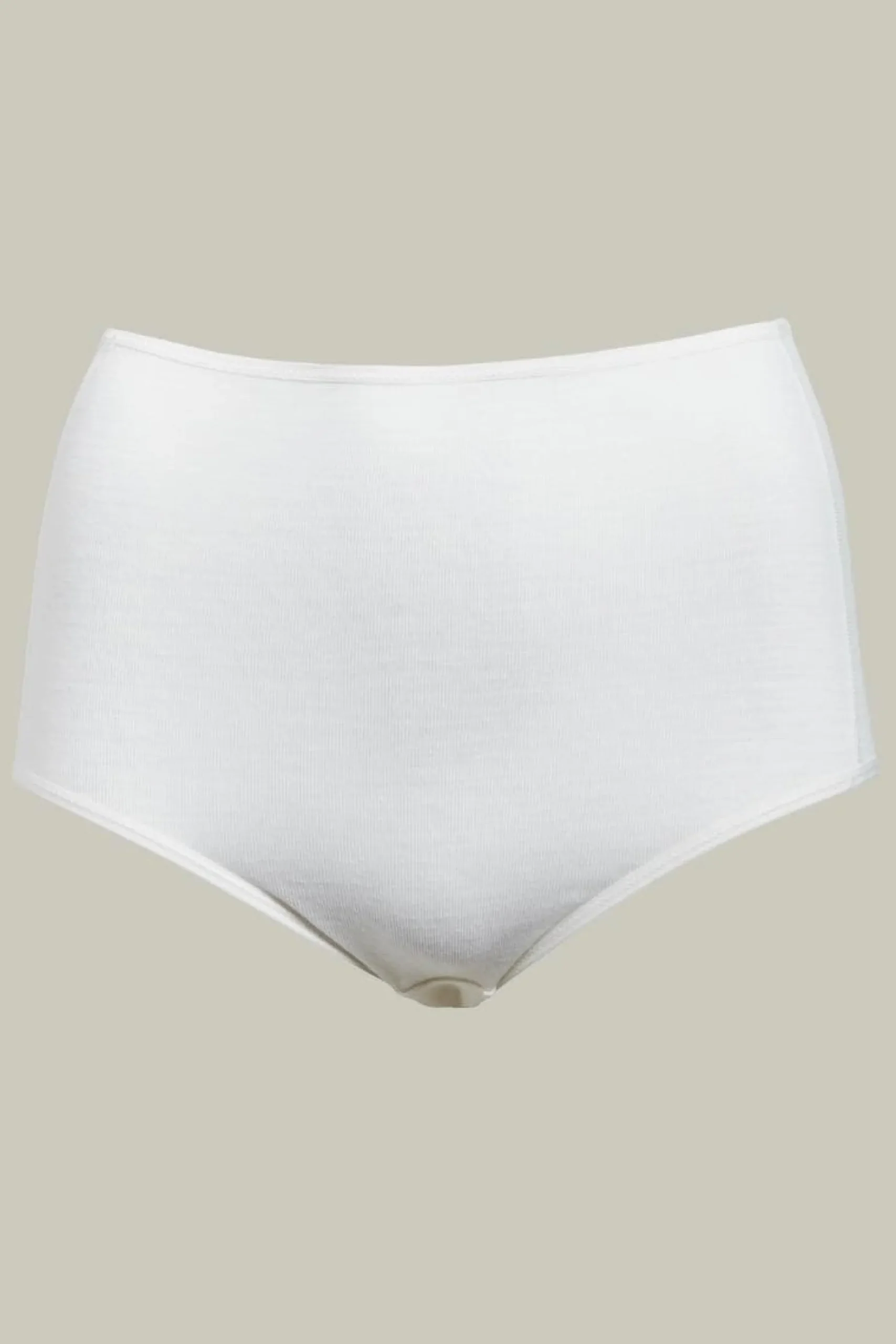 Femilet Juliana Hoge taille slip - 100% Merino wol - Ivoor
