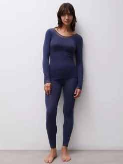 Femilet Juliana Juliana T-shirt Lange mouwen - 100% Merino wol - Donkerblauw