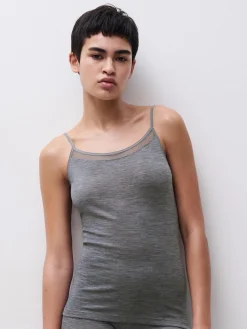 Femilet Juliana Singlet - 100% Merino wol - Heather grey