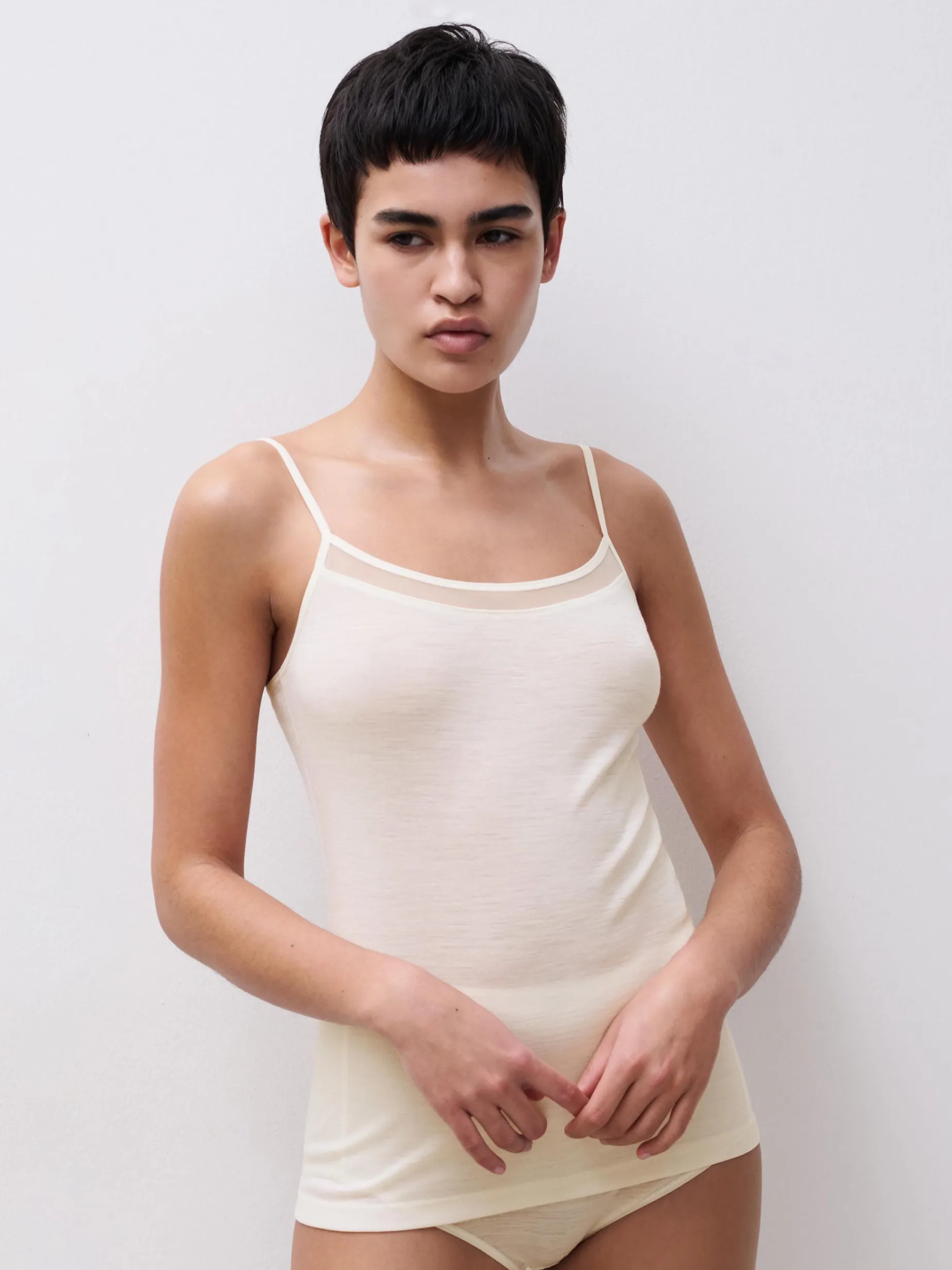 Femilet Juliana Singlet - 100% Merino wol - Ivoor