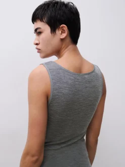 Femilet Juliana Singlet - 100% Merino wol - Heather grey