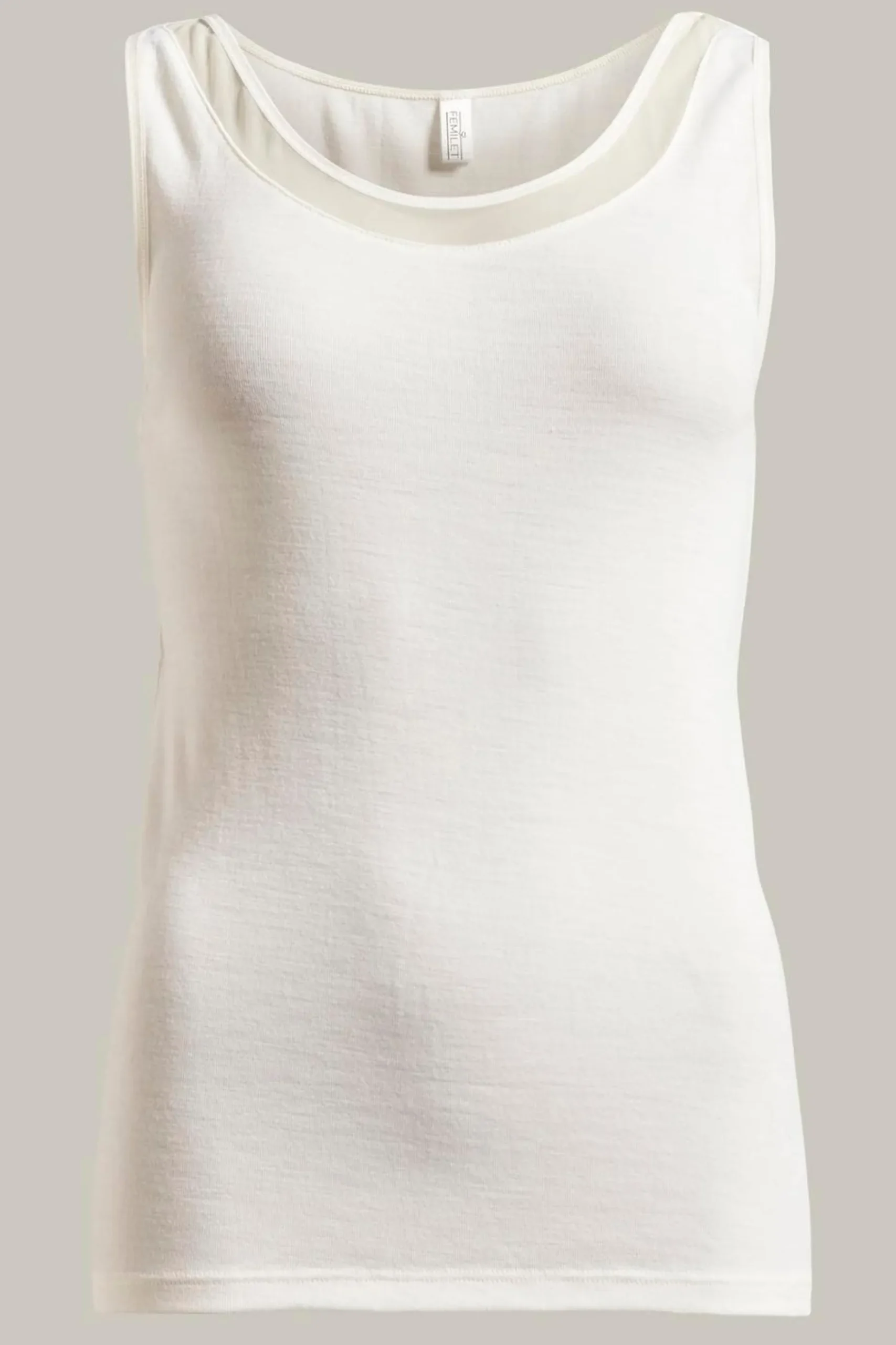 Femilet Juliana Singlet - 100% Merino wol - Ivoor