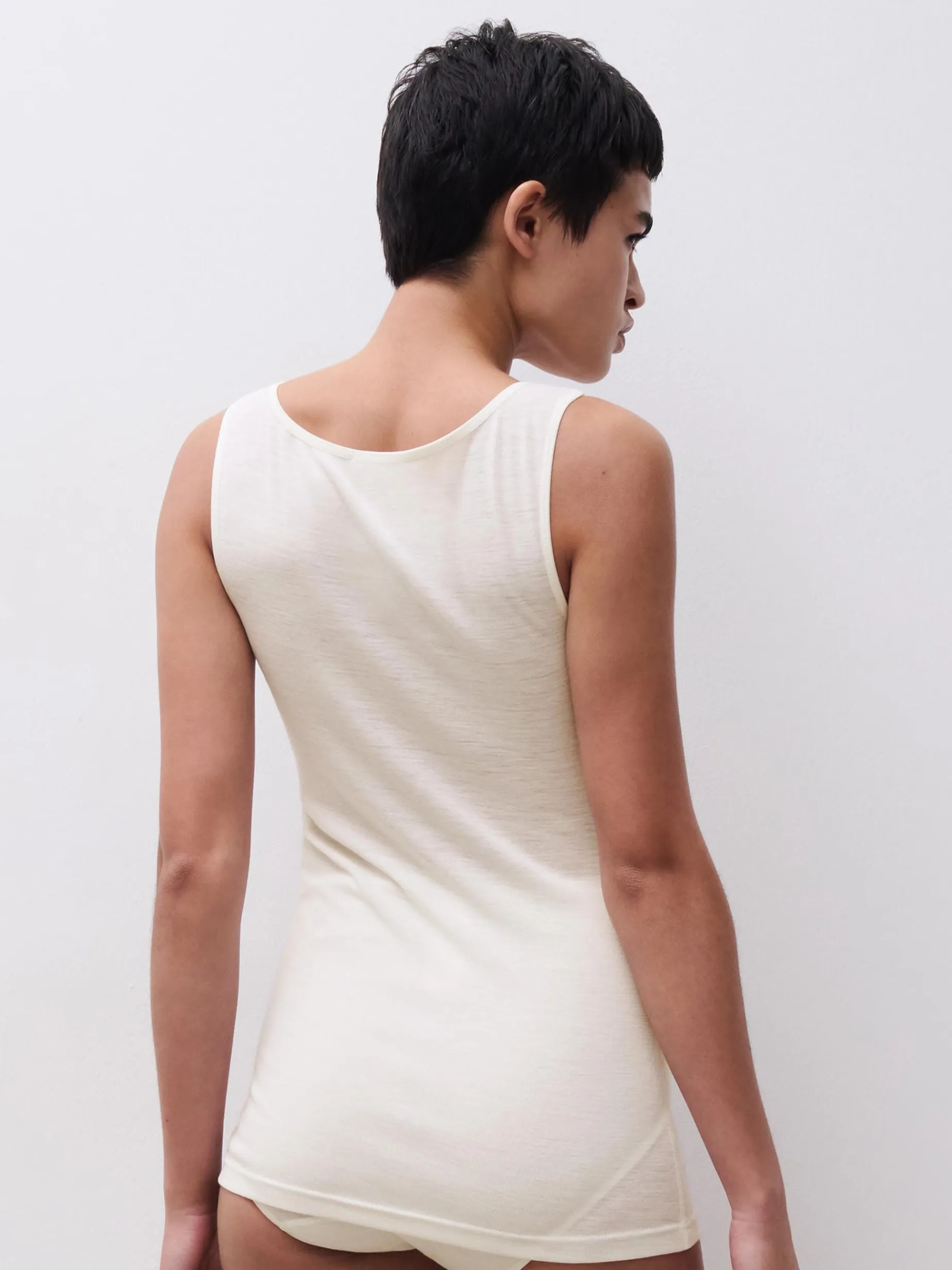 Femilet Juliana Singlet - 100% Merino wol - Ivoor