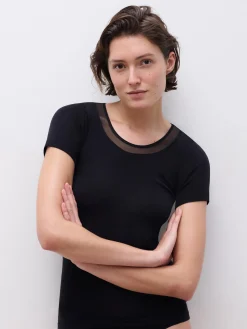 Femilet Juliana T-Shirt korte mouw - 100% Merino wol - Zwart
