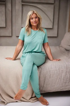 Femilet KATY Top korte mouw - Malachite green