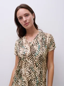 Femilet LORAINE Nachthemd korte mouw - Reptile Print