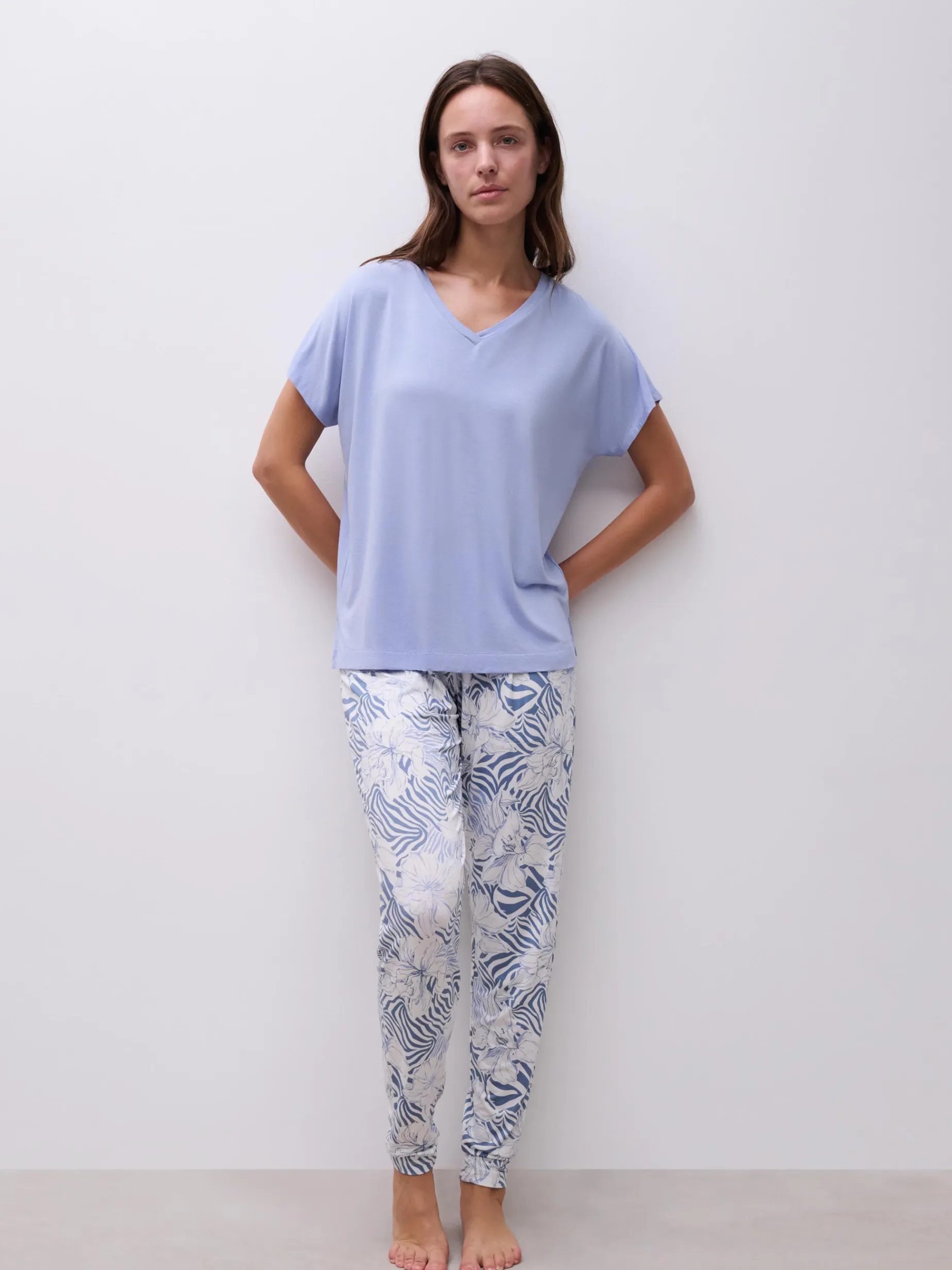 Femilet LORAINE Top korte mouw - Lilac Blue