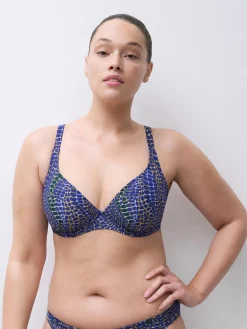 Femilet TAULA Voorgevormde bikini top - Blue snake