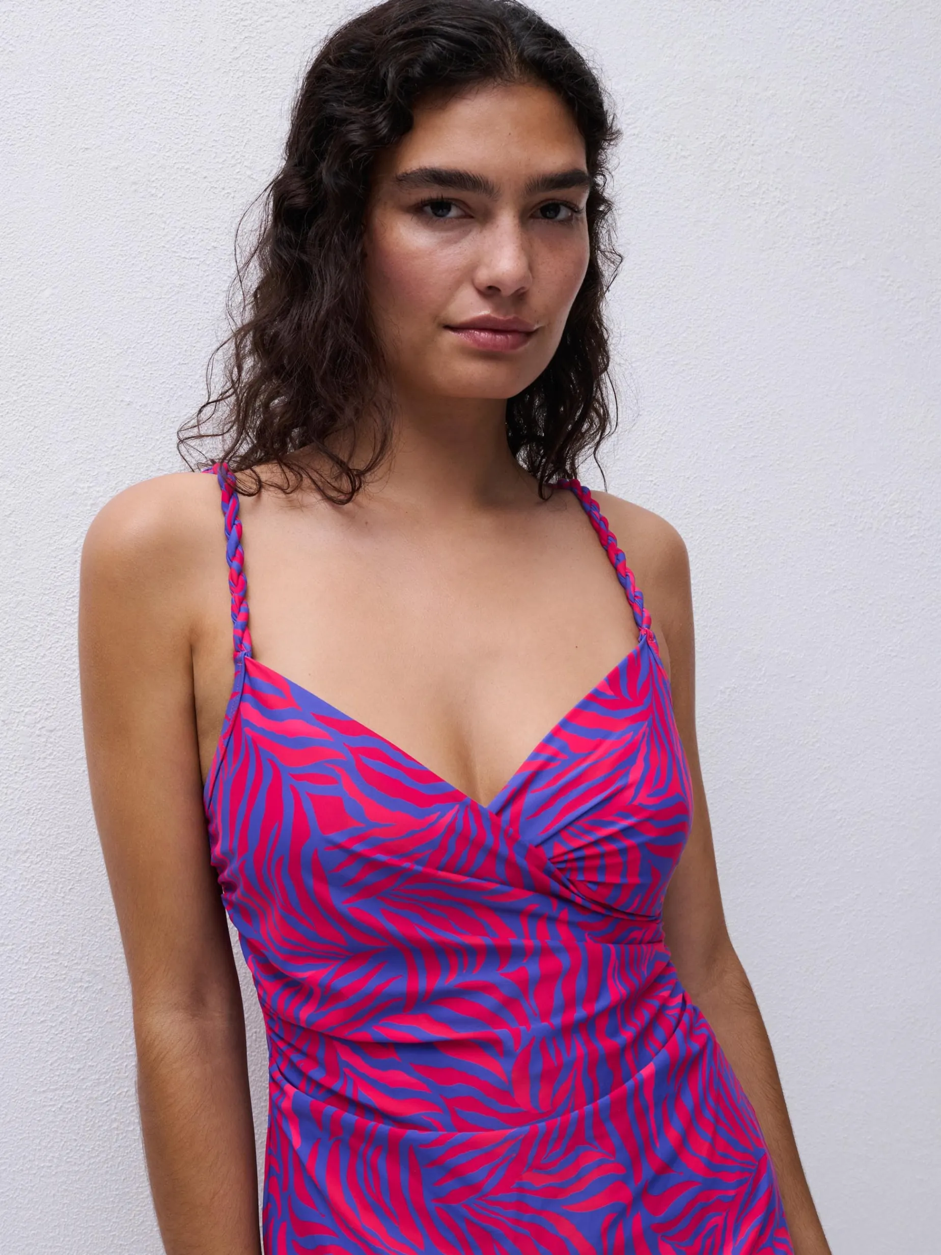 Femilet TIDRA Tankini top met softcups - Berry Jungle
