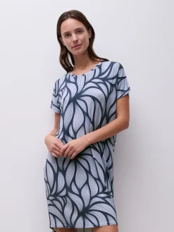 Femilet YARA Nachthemd korte mouw - Blue petal