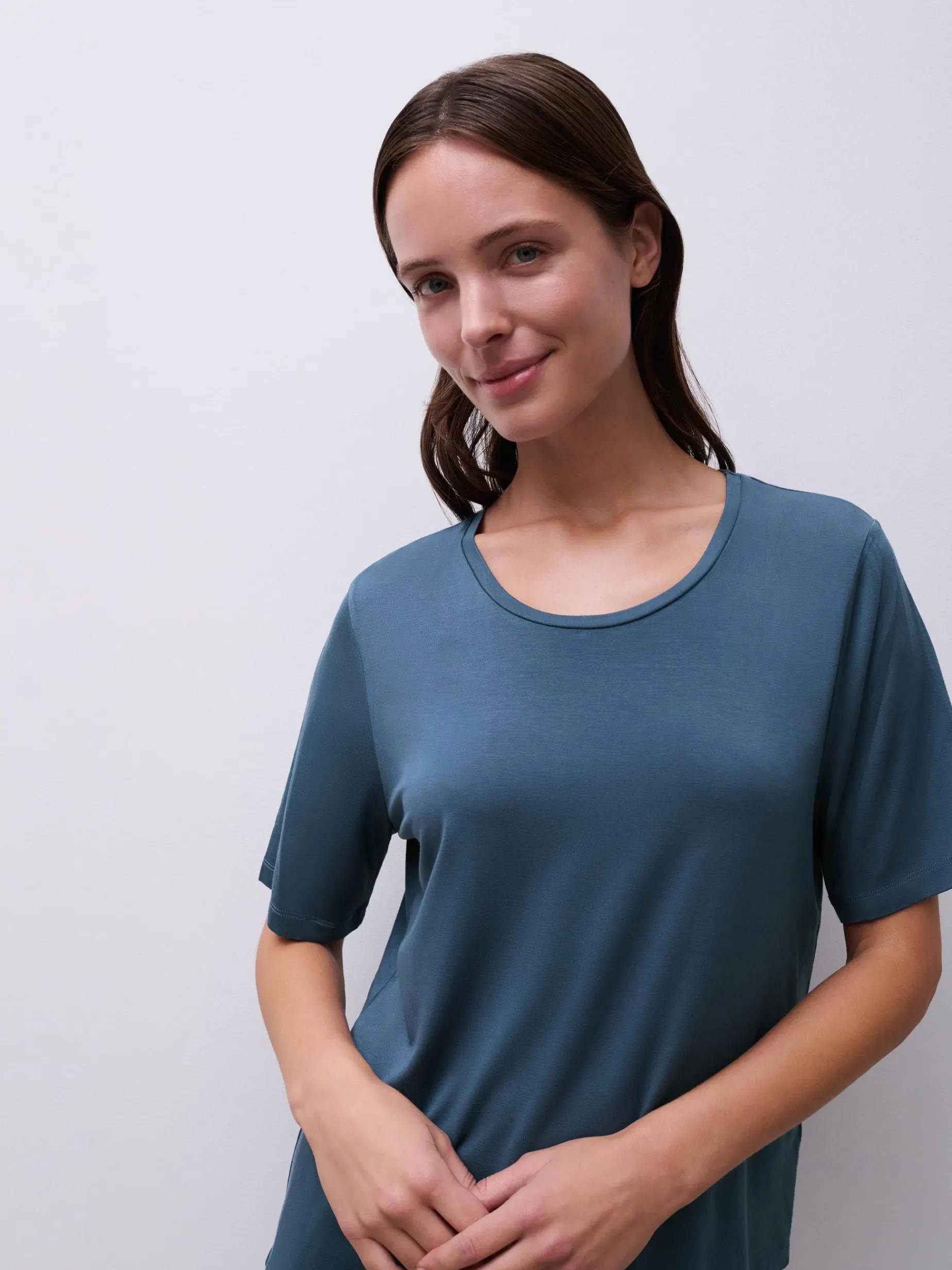 Femilet YARA Top korte mouw - Dark Denim