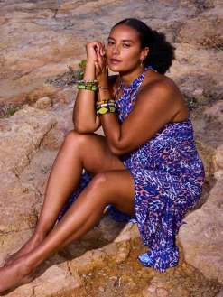 Livera BARBADOS ANIMAL Chacha Pareo Dress - Wavy leopard
