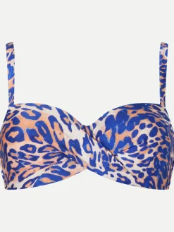 Livera BARBADOS ANIMAL Padded Britt (strapless) - Wavy leopard