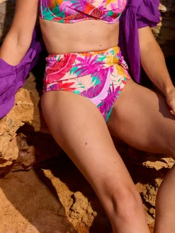 Livera BARBADOS High Waist Bikinibroekje - Colorful leaves