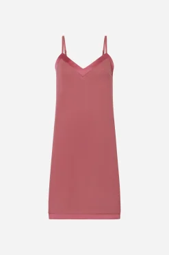 Livera BASIC SOLID Slipdress - Garnet Rose