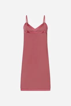 Livera BASIC SOLID Slipdress - Garnet Rose