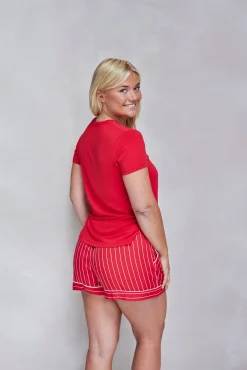 Livera Comfort Top korte mouw - Barbadoors cherry