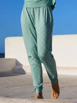 Livera DOTSY Lange broek - Egret Dots