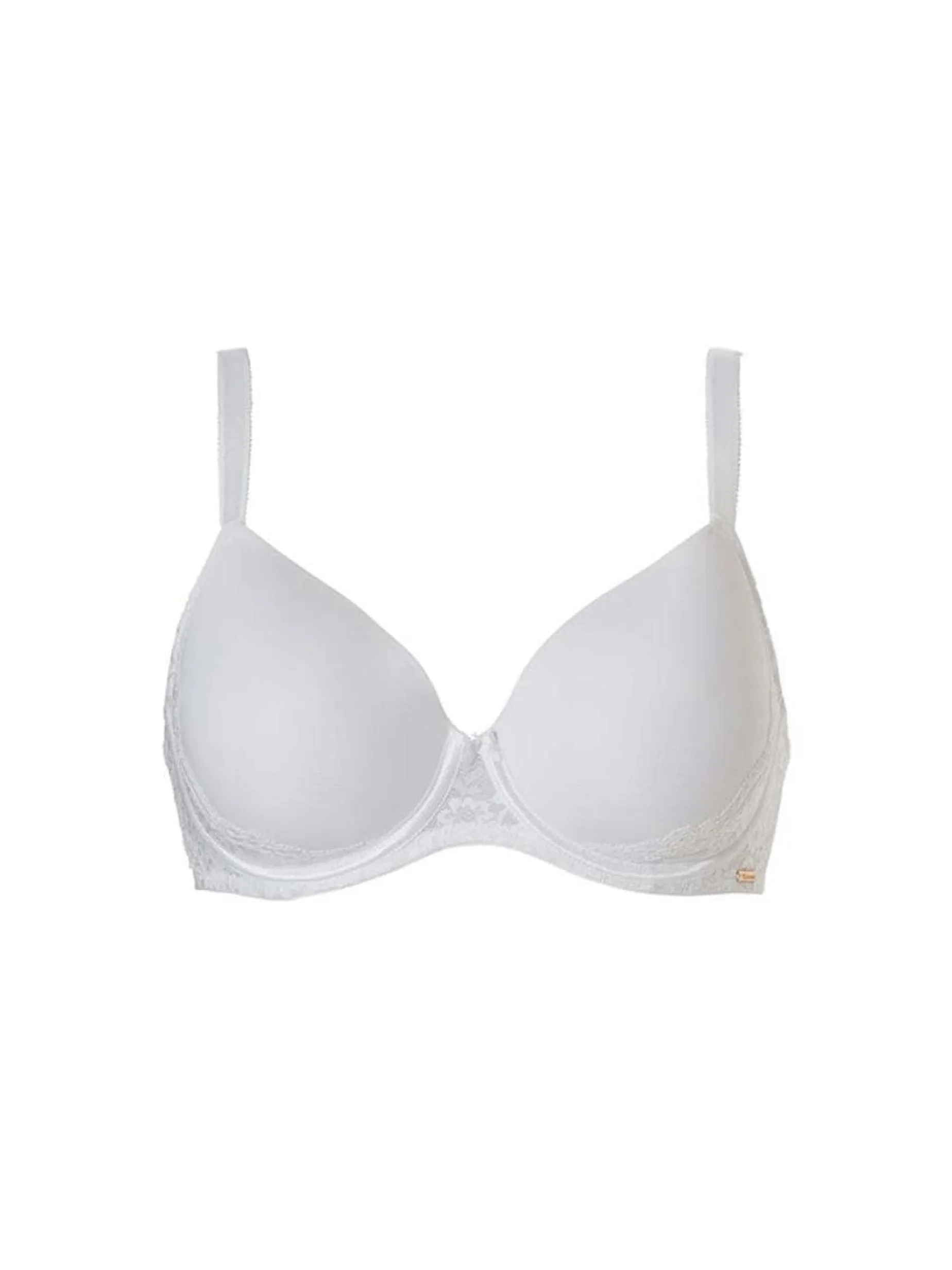 Livera Lisa Micro Lace Voorgevormde T-shirt BH - Wit