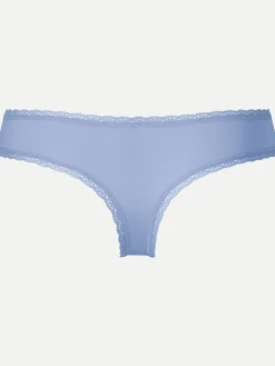 Livera Micro Lace Sasja String - Lilac Blue