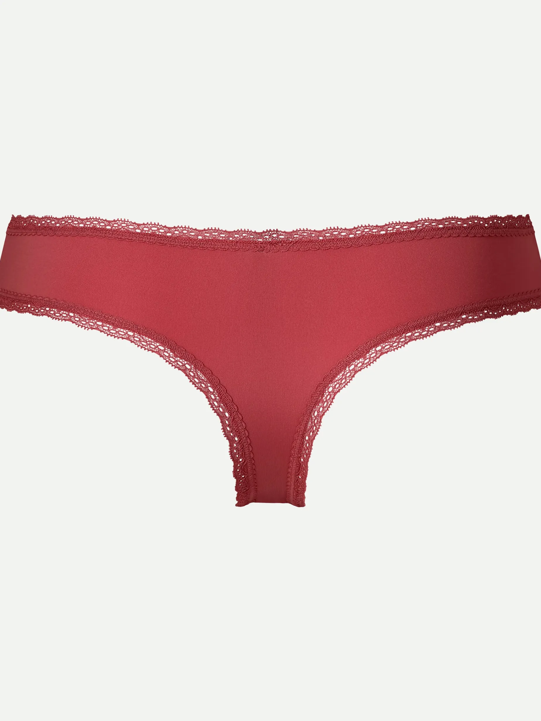 Livera Micro Lace Sasja String - Garnet Rose