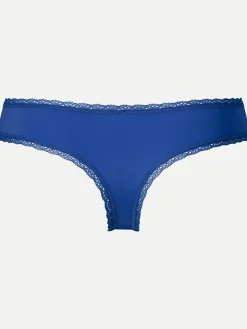 Livera Micro Lace Sasja String - Fel Blauw