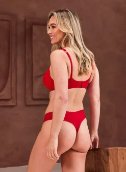 Livera Micro Lace String - Passion Red