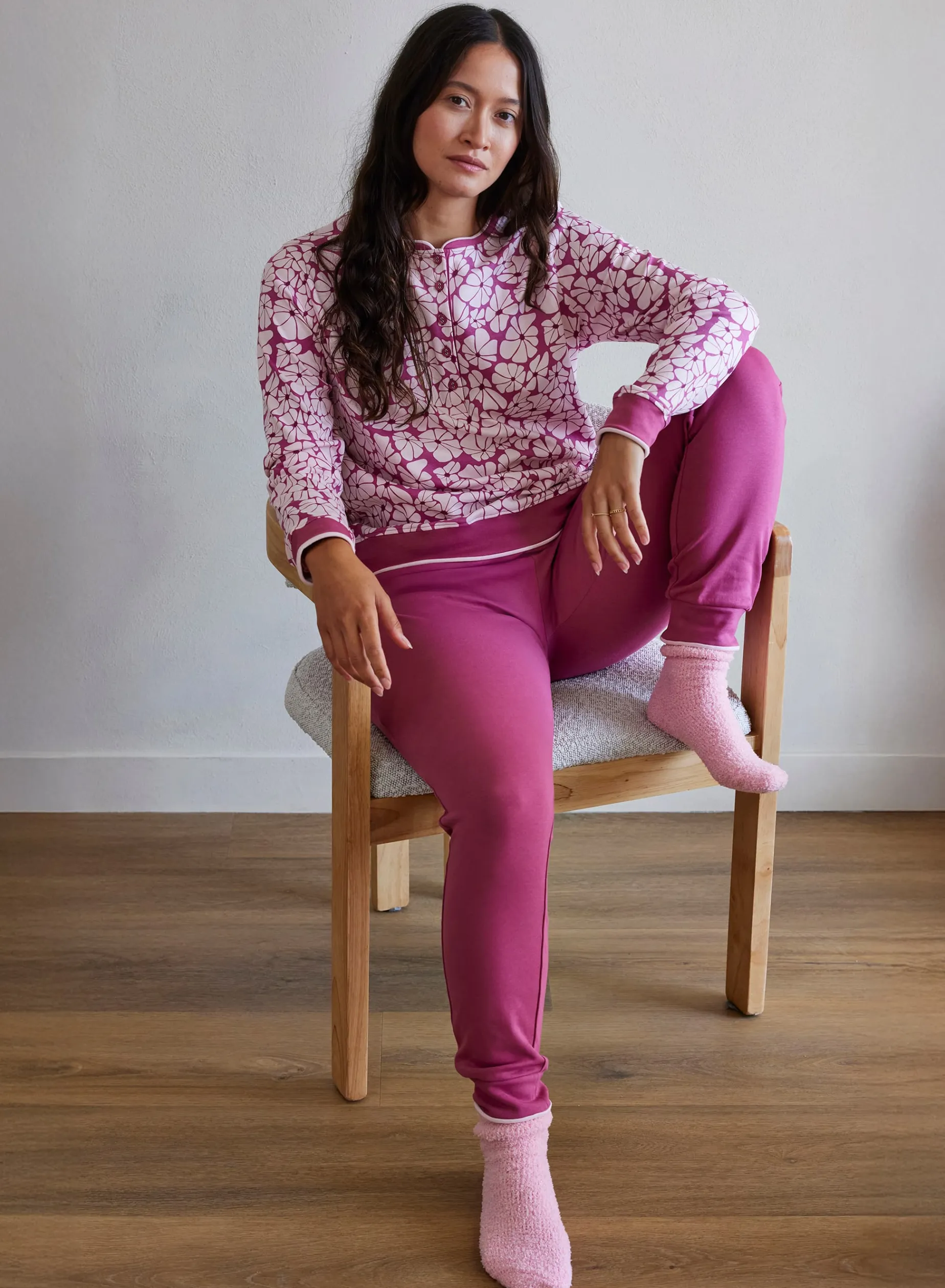 Livera NICOLLE Pyjama lange mouw - Pink Flower Power