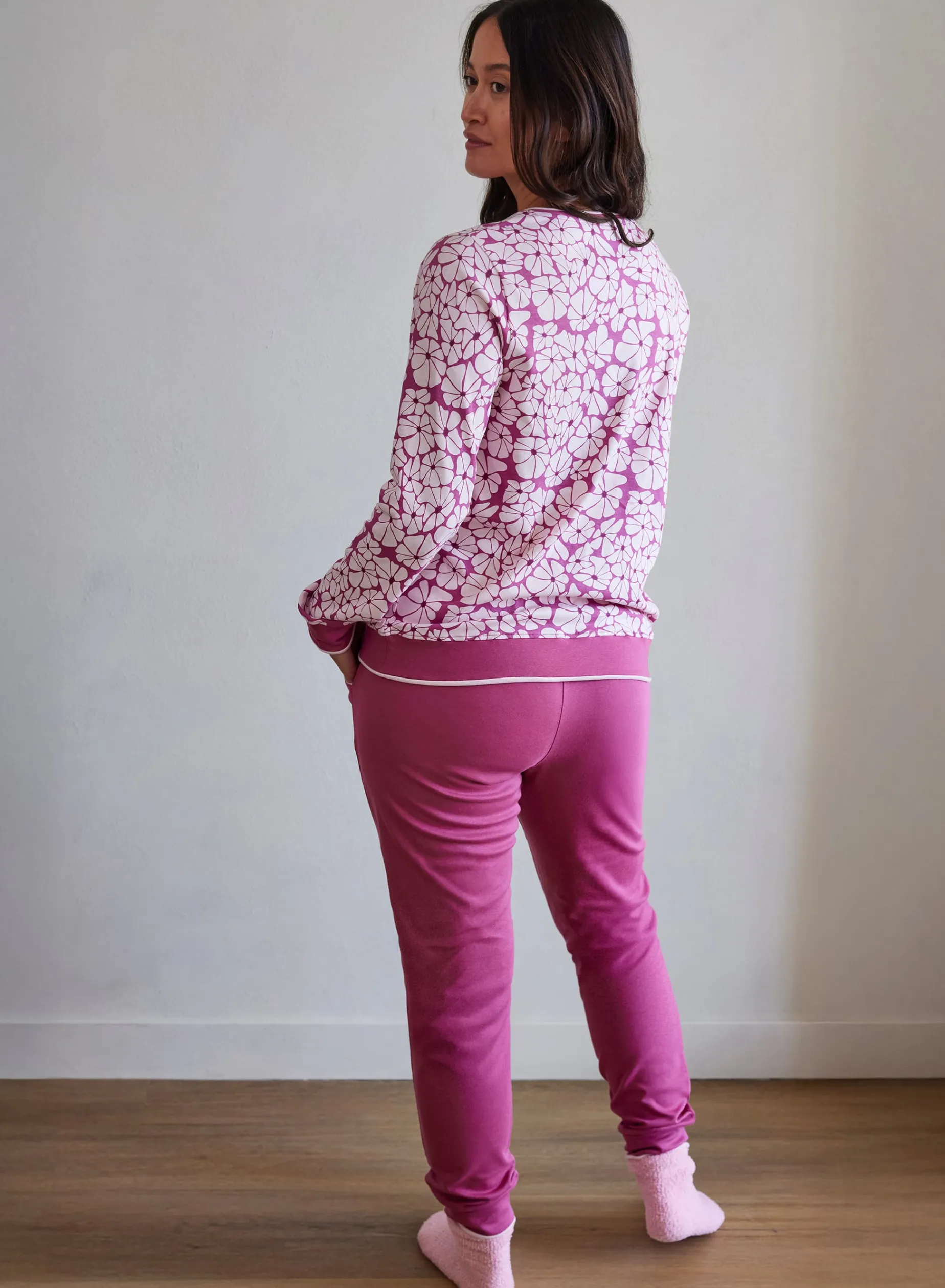 Livera NICOLLE Pyjama lange mouw - Pink Flower Power