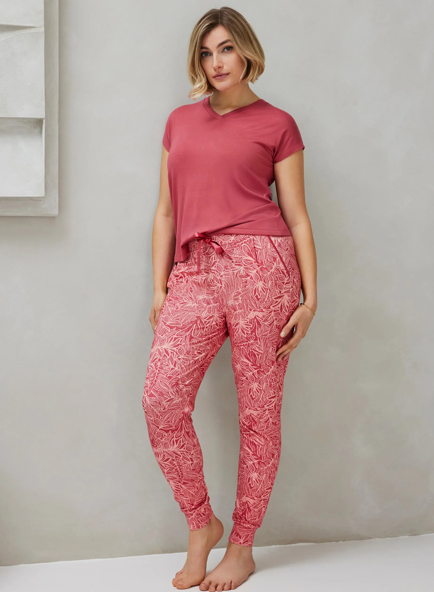 Livera NINA TOUCH Lange broek - Pink Jungle