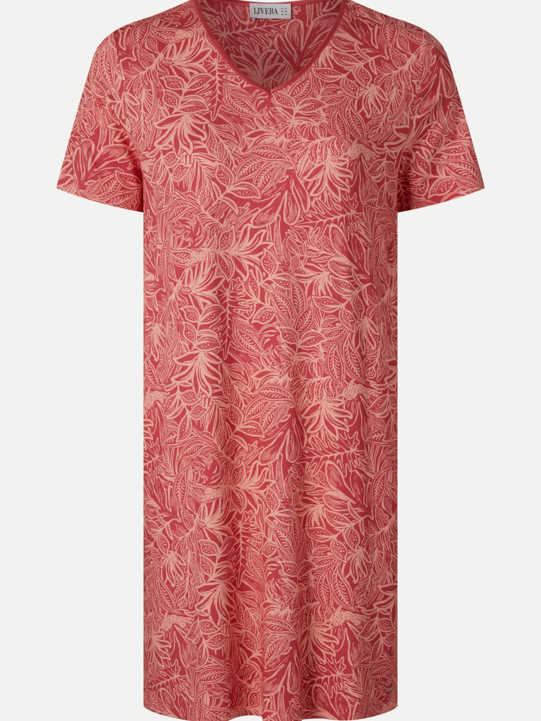 Livera NINA TOUCH Nachthemd korte mouw - Pink Jungle