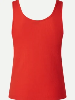 Livera RIBBED ESSENTIALS Singlet - Flame Scarlet
