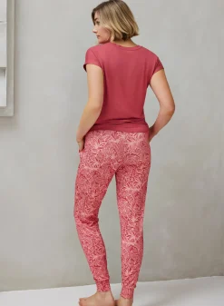 Livera SOLID Top korte mouw - Garnet Rose