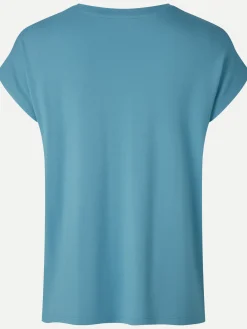 Livera SOLID Top korte mouw - Adriatic Blue