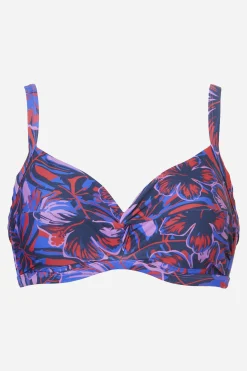 Livera St Tropez Bindi Bikinitop met beugel - Orange hibiscus