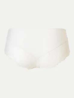 Livera Stripe Lace Hipster - Milk