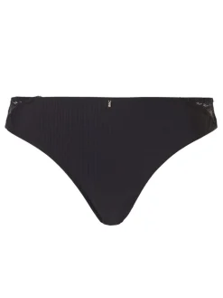 Livera Stripe Lace String - Zwart