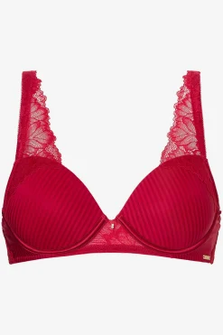Livera Stripe Lace Voorgevormde BH Donna - Scarlet Smile