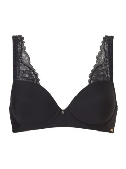 Livera Stripe Lace Voorgevormde BH Donna - Zwart